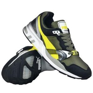 Puma Trinomic Sneakers in Black and Neon Yellow